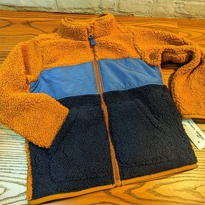 NWT Carter's Boys Toddler Fleece Jacket Blue & Brown 5T